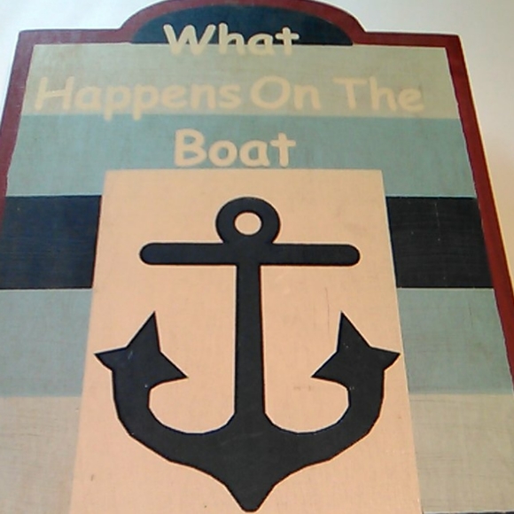 Other - Wooden Boat Sign